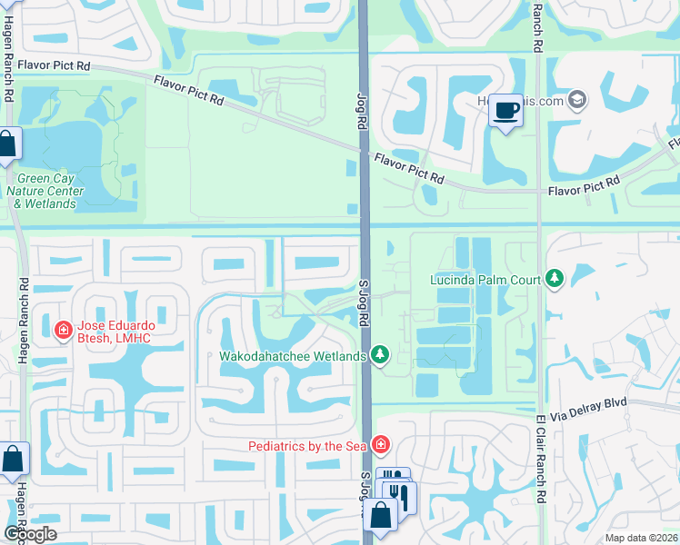 map of restaurants, bars, coffee shops, grocery stores, and more near 13069 Aliso Beach Drive in Delray Beach