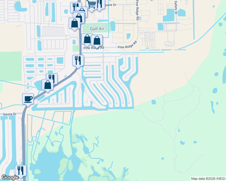 map of restaurants, bars, coffee shops, grocery stores, and more near 246 Stevens Boulevard in Fort Myers Beach