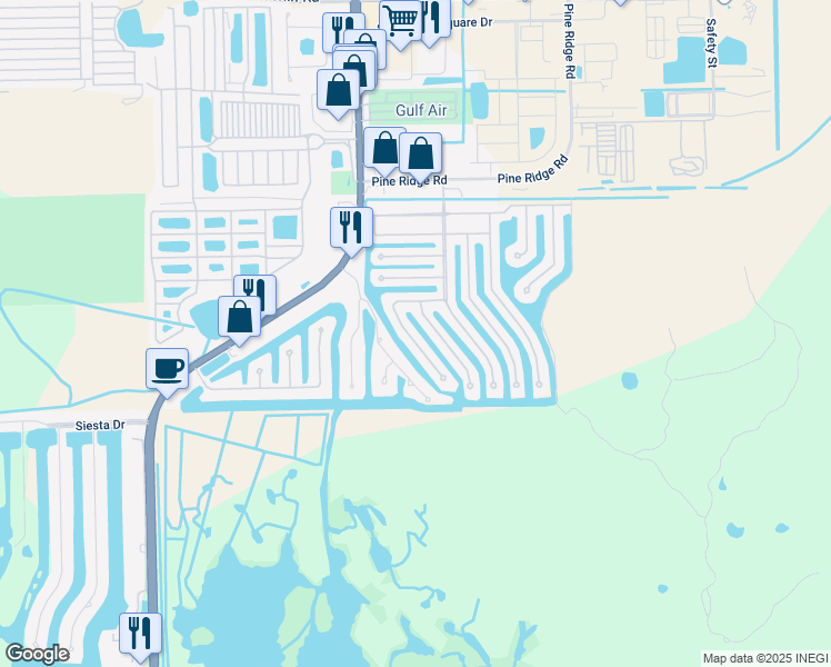 map of restaurants, bars, coffee shops, grocery stores, and more near 11511 Dogwood Lane in Fort Myers Beach
