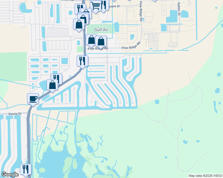 map of restaurants, bars, coffee shops, grocery stores, and more near 246 Stevens Boulevard in Fort Myers Beach