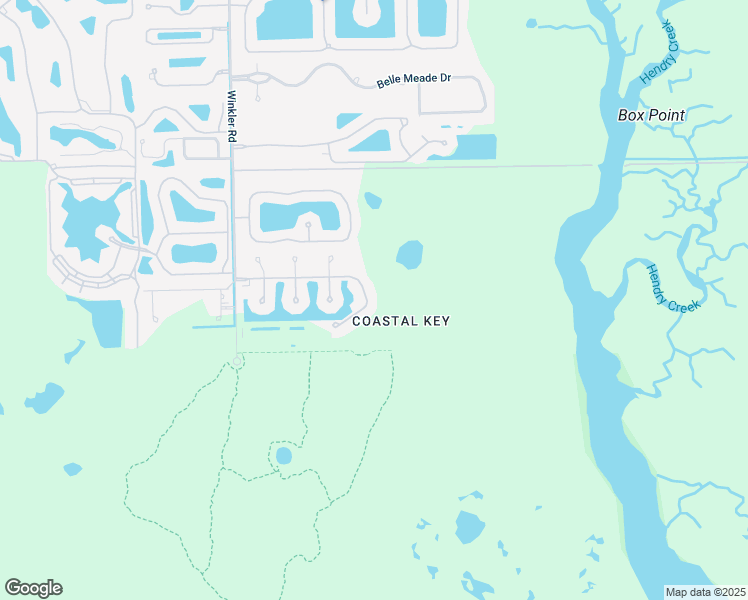 map of restaurants, bars, coffee shops, grocery stores, and more near 8590 Big Mangrove Drive in Fort Myers