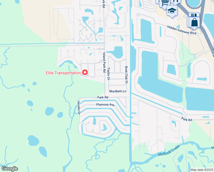 map of restaurants, bars, coffee shops, grocery stores, and more near 17668 Taylor Drive in Fort Myers