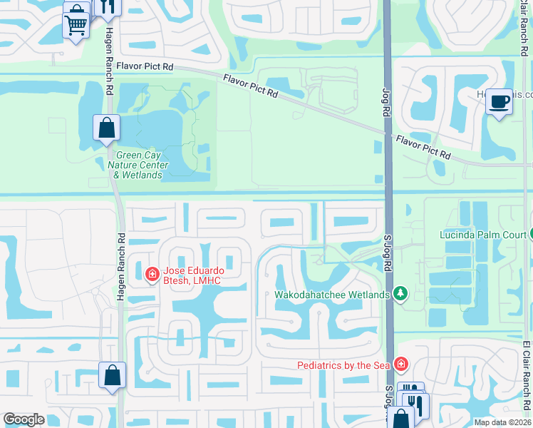 map of restaurants, bars, coffee shops, grocery stores, and more near 7048 Imperial Beach Circle in Delray Beach