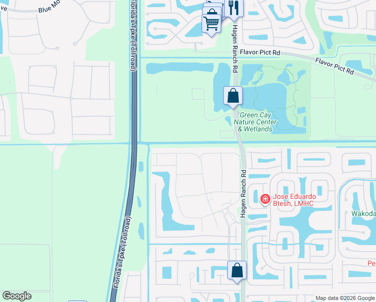 map of restaurants, bars, coffee shops, grocery stores, and more near 7855 Wildflower Shores Drive in Delray Beach