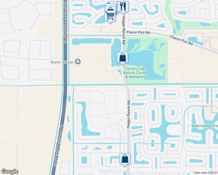 map of restaurants, bars, coffee shops, grocery stores, and more near 13135 Hagen Ranch Road in Delray Beach