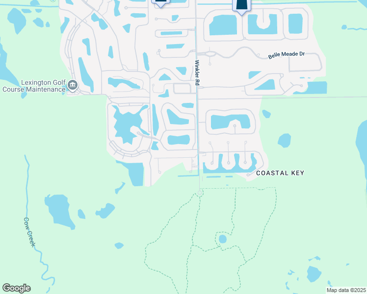 map of restaurants, bars, coffee shops, grocery stores, and more near 8772 Stockbridge Drive in Fort Myers