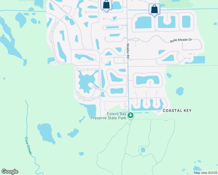 map of restaurants, bars, coffee shops, grocery stores, and more near 8810 Stockbridge Drive in Fort Myers