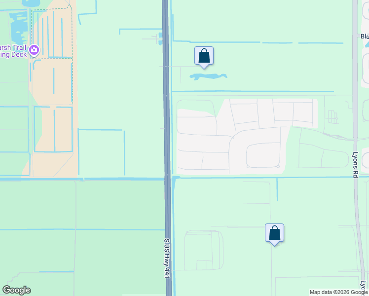 map of restaurants, bars, coffee shops, grocery stores, and more near 9946 Great Barrier Trail in Boynton Beach