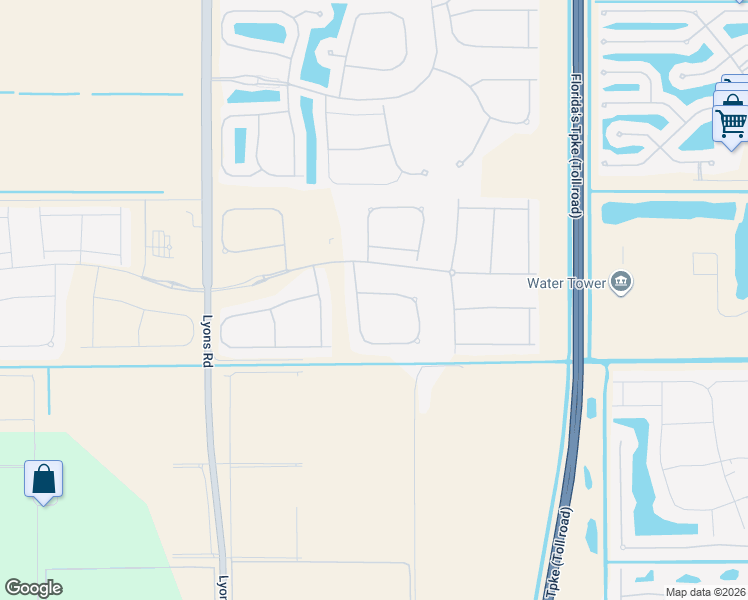 map of restaurants, bars, coffee shops, grocery stores, and more near 13034 Big Bear Bluff in Boynton Beach
