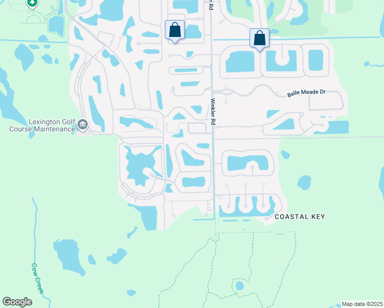map of restaurants, bars, coffee shops, grocery stores, and more near 8914 Bristol Bend in Fort Myers