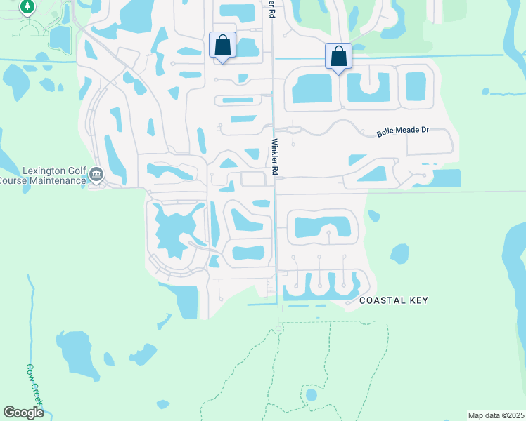 map of restaurants, bars, coffee shops, grocery stores, and more near 8914 Bristol Bend in Fort Myers