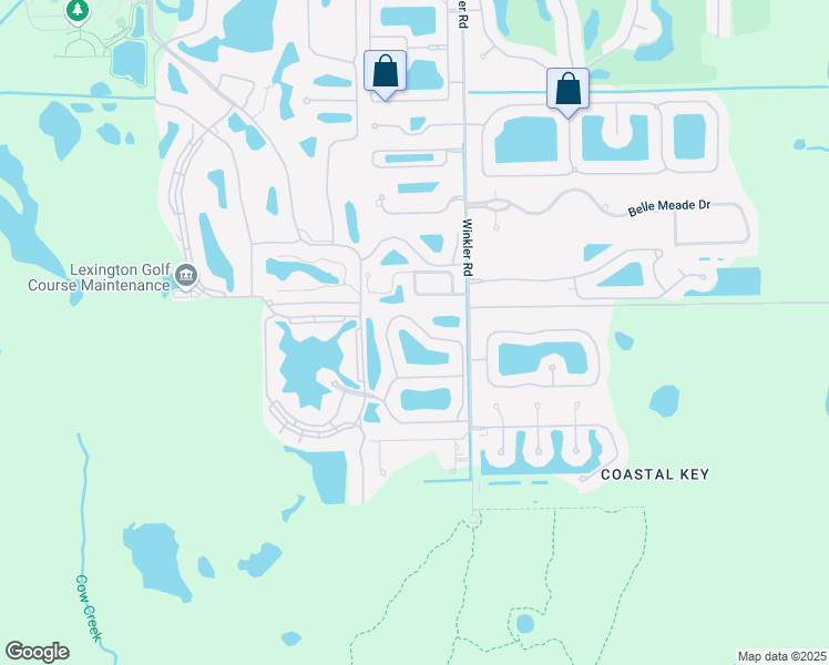 map of restaurants, bars, coffee shops, grocery stores, and more near 8914 Bristol Bend in Fort Myers