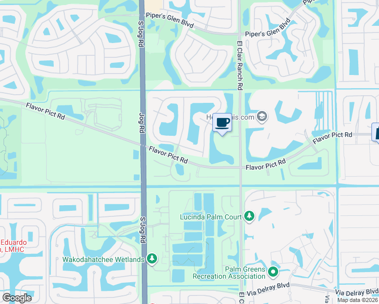 map of restaurants, bars, coffee shops, grocery stores, and more near 12553 Coral Lakes Drive in Boynton Beach