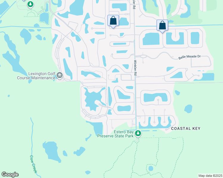 map of restaurants, bars, coffee shops, grocery stores, and more near 8921 Bristol Bend in Fort Myers