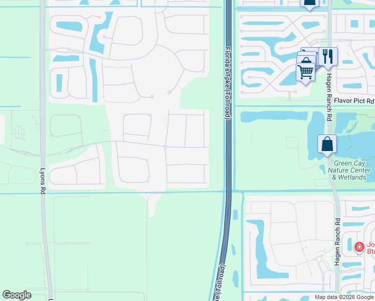 map of restaurants, bars, coffee shops, grocery stores, and more near 12635 Kettle River Pass in Boynton Beach