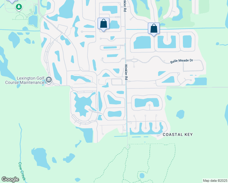 map of restaurants, bars, coffee shops, grocery stores, and more near 8914 Bristol Bend in Fort Myers