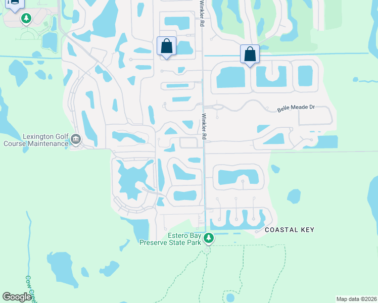 map of restaurants, bars, coffee shops, grocery stores, and more near 8914 Bristol Bend in Fort Myers