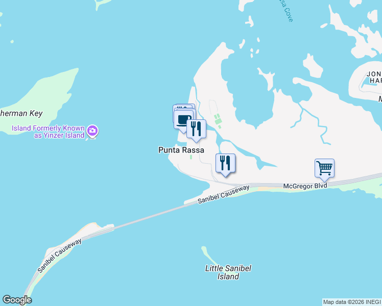 map of restaurants, bars, coffee shops, grocery stores, and more near 17450 Harbour Pointe Drive in Fort Myers