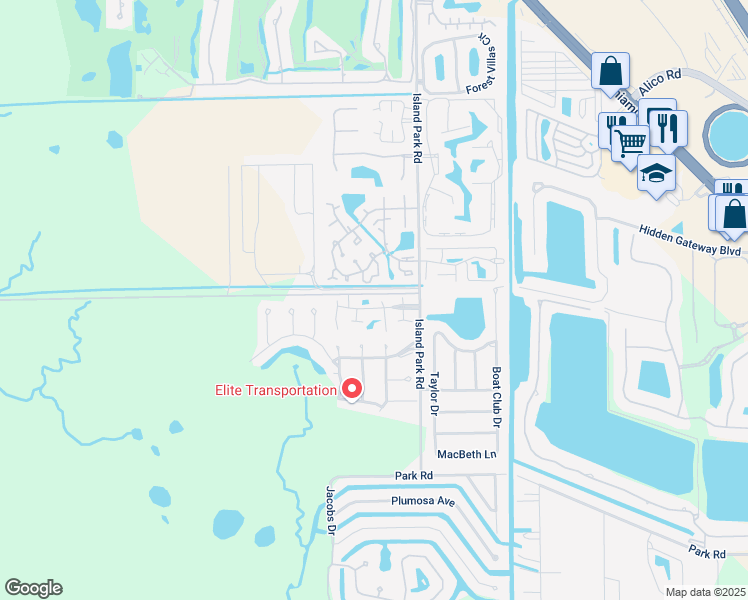 map of restaurants, bars, coffee shops, grocery stores, and more near 6313 Sugar Bush Lane in Fort Myers