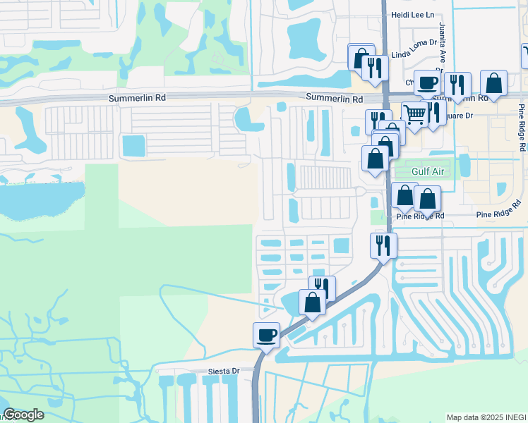 map of restaurants, bars, coffee shops, grocery stores, and more near 26 Oneida Drive in Fort Myers Beach