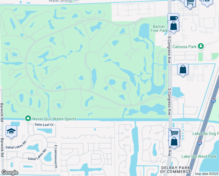 map of restaurants, bars, coffee shops, grocery stores, and more near 37 Eastgate Drive in Boynton Beach