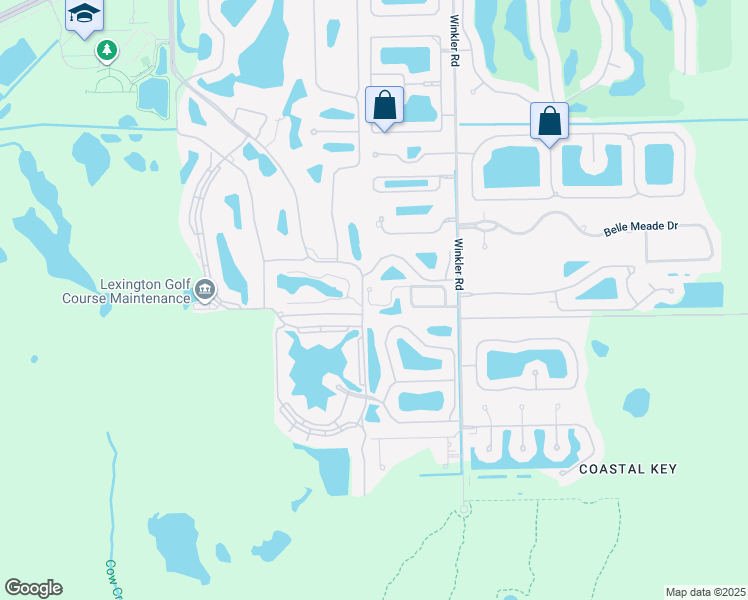 map of restaurants, bars, coffee shops, grocery stores, and more near 8970 Woodgate Manor Court in Fort Myers