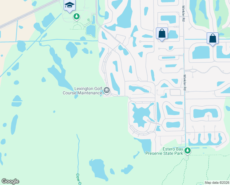 map of restaurants, bars, coffee shops, grocery stores, and more near 16471 Millstone Circle in Fort Myers