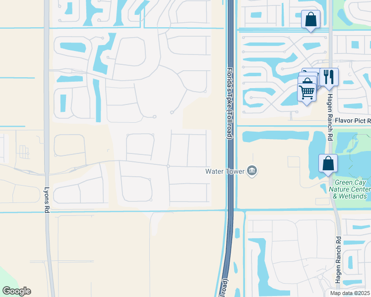map of restaurants, bars, coffee shops, grocery stores, and more near 12587 Kettle River Pass in Boynton Beach
