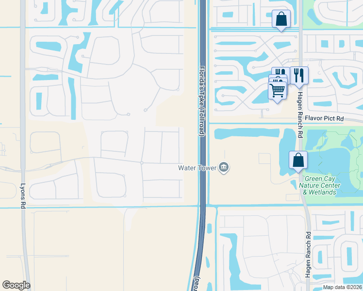 map of restaurants, bars, coffee shops, grocery stores, and more near 12579 Crested Butte Avenue in Boynton Beach