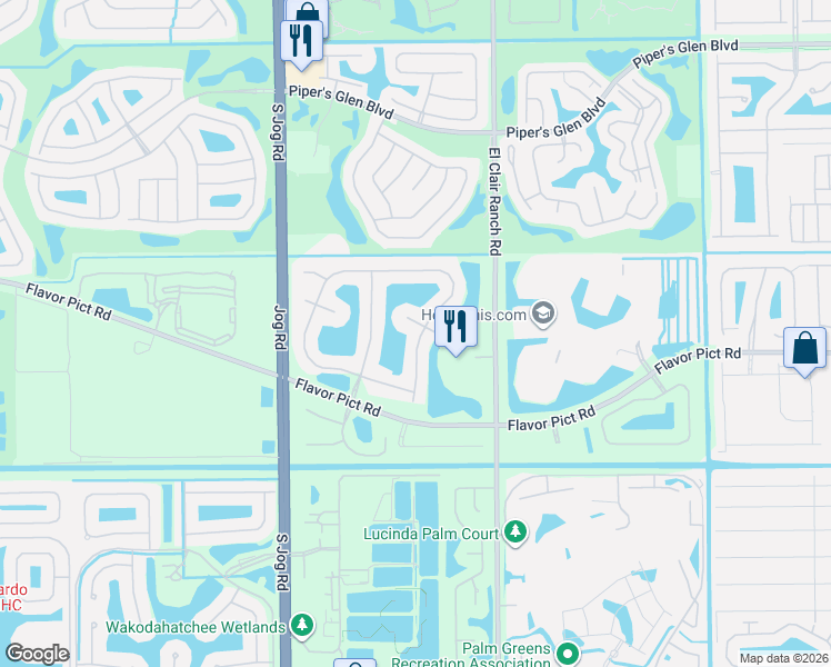 map of restaurants, bars, coffee shops, grocery stores, and more near 12651 Coral Lakes Drive in Boynton Beach
