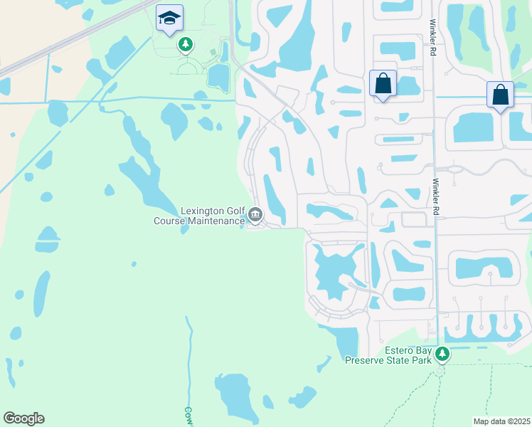 map of restaurants, bars, coffee shops, grocery stores, and more near 16471 Millstone Circle in Fort Myers