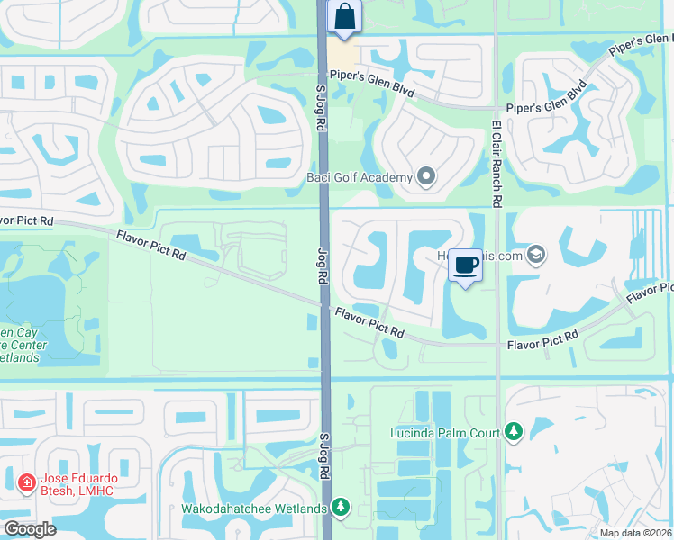 map of restaurants, bars, coffee shops, grocery stores, and more near 12888 Coral Lakes Drive in Boynton Beach