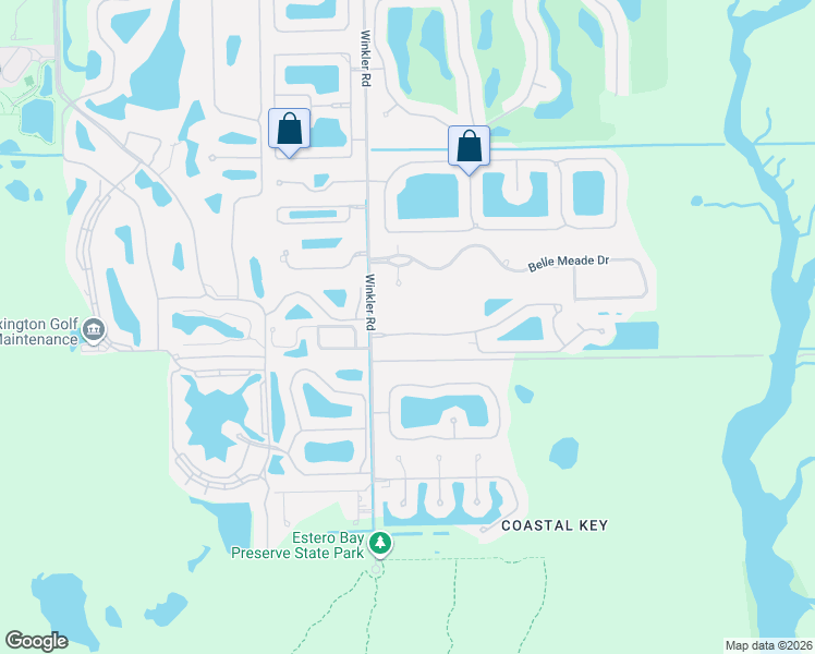 map of restaurants, bars, coffee shops, grocery stores, and more near 8720 Banyan Bay Boulevard in Fort Myers