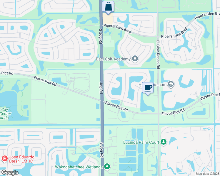 map of restaurants, bars, coffee shops, grocery stores, and more near 12888 Coral Lakes Drive in Boynton Beach