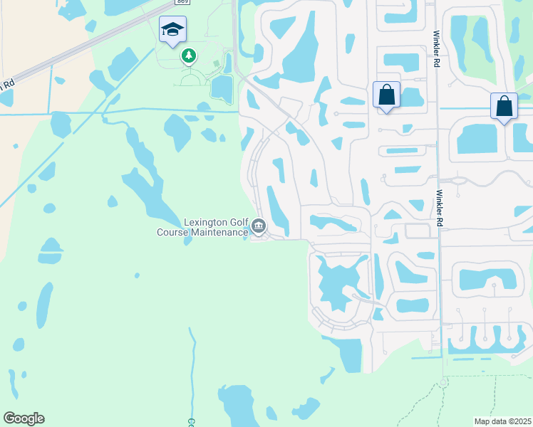 map of restaurants, bars, coffee shops, grocery stores, and more near 16471 Millstone Circle in Fort Myers