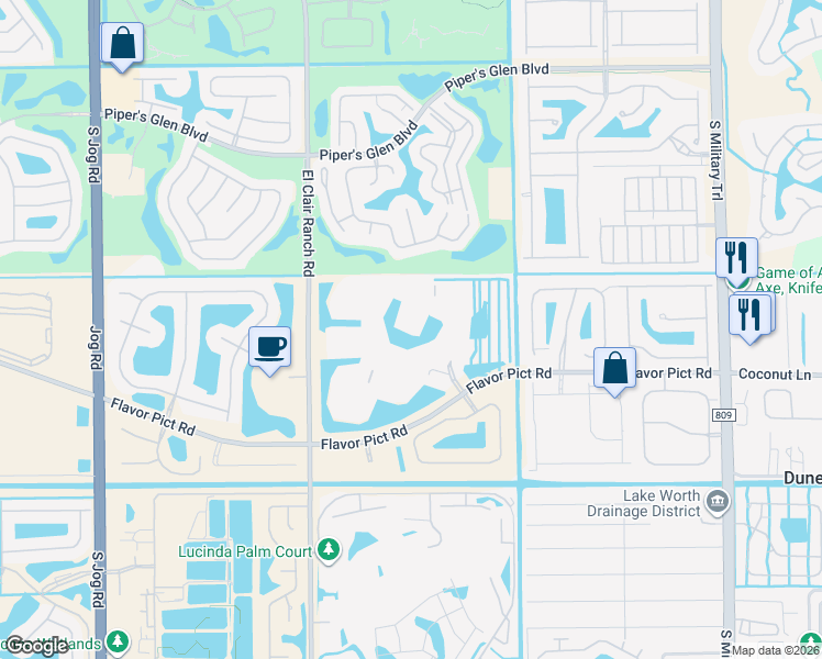 map of restaurants, bars, coffee shops, grocery stores, and more near 12511 Imperial Isle Drive in Boynton Beach