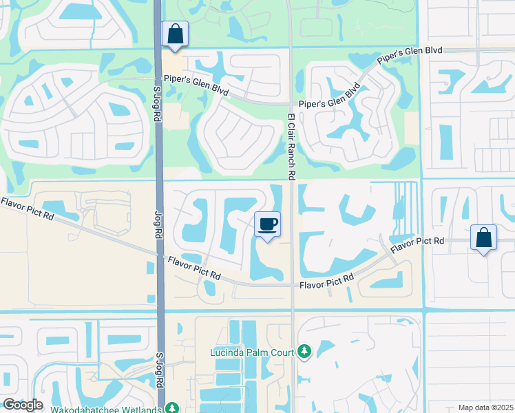 map of restaurants, bars, coffee shops, grocery stores, and more near 12687 Coral Lakes Drive in Boynton Beach