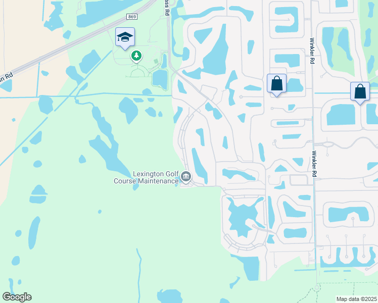 map of restaurants, bars, coffee shops, grocery stores, and more near 16461 Millstone Circle in Fort Myers