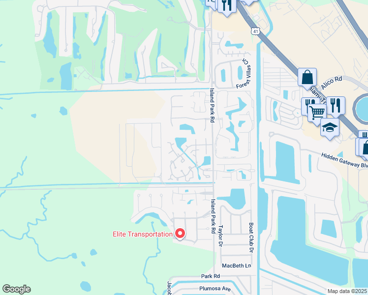 map of restaurants, bars, coffee shops, grocery stores, and more near 6390 Royal Woods Drive in Fort Myers