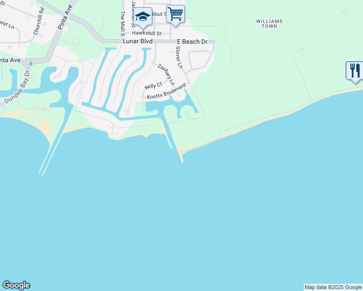 map of restaurants, bars, coffee shops, grocery stores, and more near in Freeport