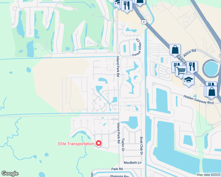 map of restaurants, bars, coffee shops, grocery stores, and more near 6352 Royal Woods Drive in Fort Myers