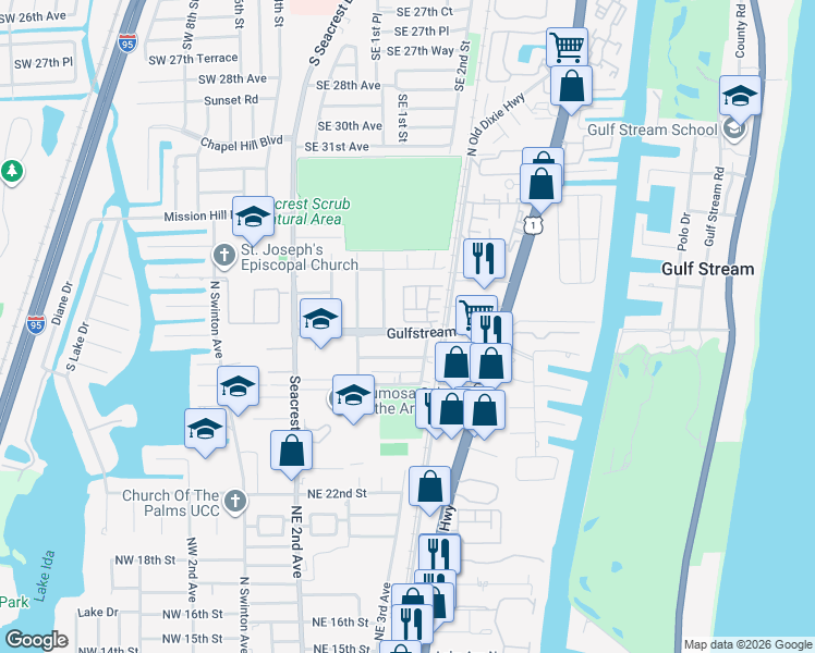 map of restaurants, bars, coffee shops, grocery stores, and more near 428 Tiffany Oaks Way in Boynton Beach