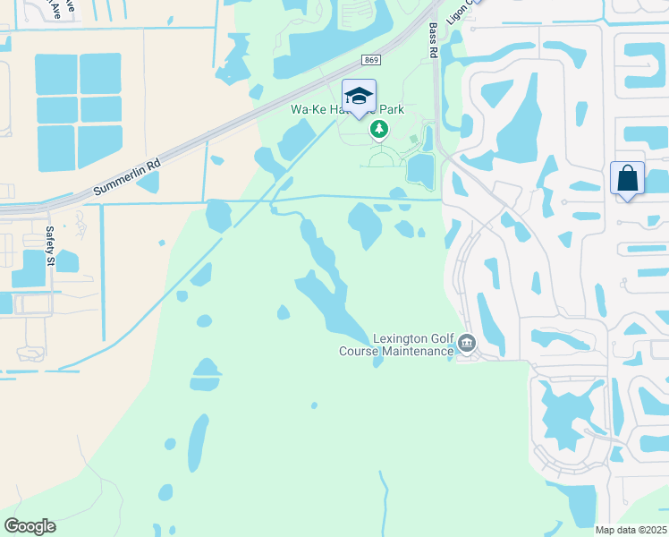 map of restaurants, bars, coffee shops, grocery stores, and more near Sarah Bell Court in Fort Myers