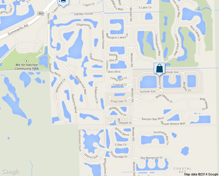 map of restaurants, bars, coffee shops, grocery stores, and more near 8861 Tropical Court in Fort Myers