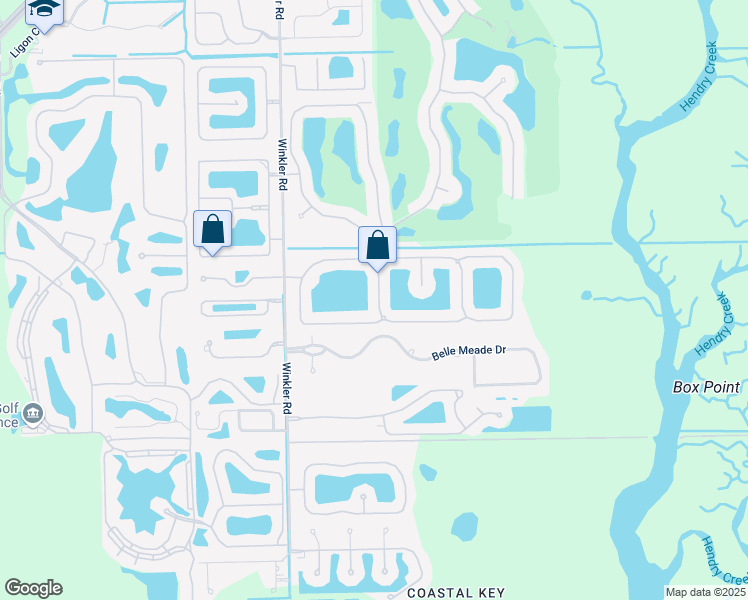 map of restaurants, bars, coffee shops, grocery stores, and more near 17038 Tremont Street in Fort Myers