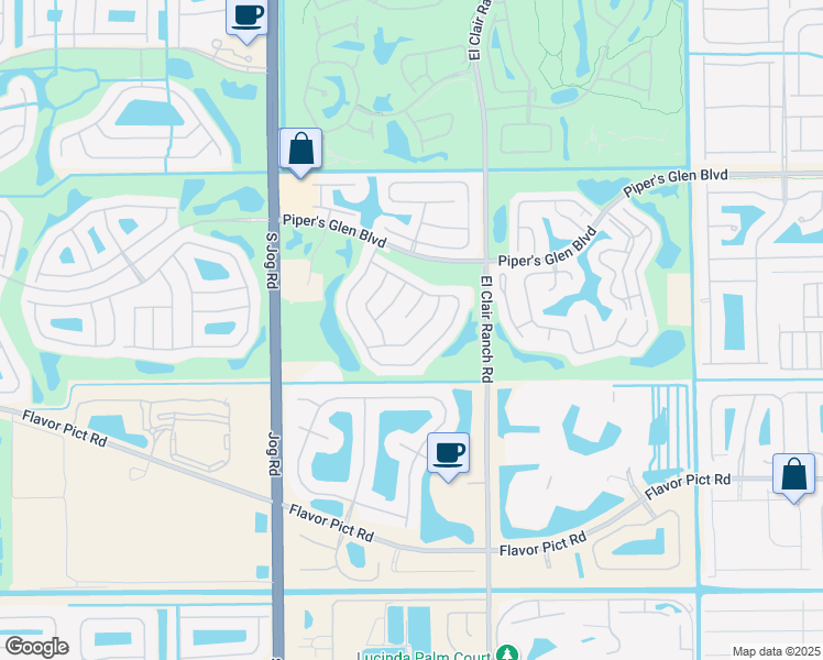 map of restaurants, bars, coffee shops, grocery stores, and more near 6109 Pitch Lane in Boynton Beach
