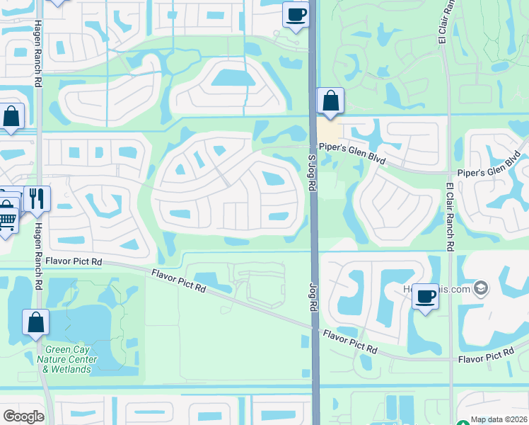 map of restaurants, bars, coffee shops, grocery stores, and more near 12252 Congressional Avenue in Boynton Beach