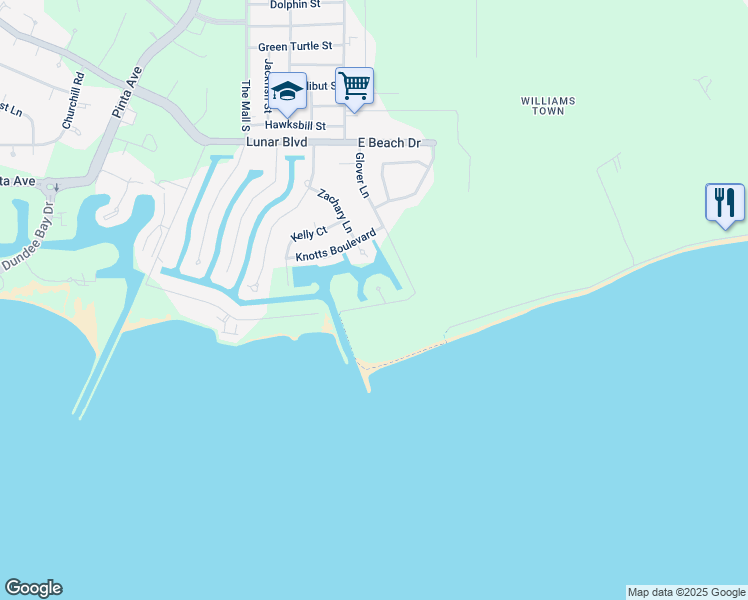 map of restaurants, bars, coffee shops, grocery stores, and more near in Freeport