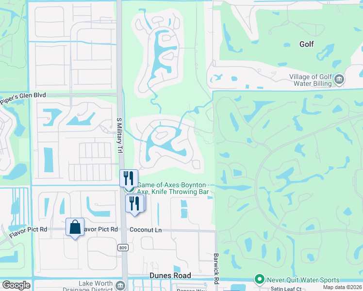 map of restaurants, bars, coffee shops, grocery stores, and more near 4923 King Palm Circle in Boynton Beach