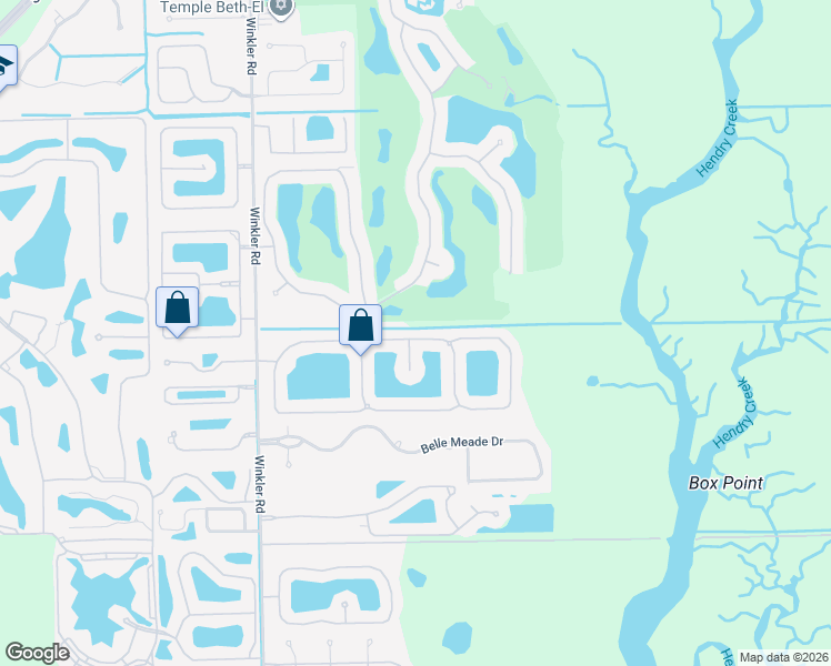 map of restaurants, bars, coffee shops, grocery stores, and more near 8274 Sumner Avenue in Fort Myers